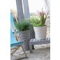 Sand Slim Antracit Hullám Mintázatú Magas Kaspó 38,7 cm