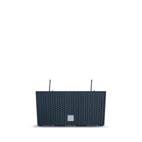 Rato Case W Antracit Rattan Hatású Virágláda 39,5 cm