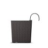 Rato Case W Antracit Rattan Hatású Virágláda 39,5 cm