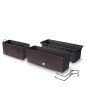 Rato Case W Antracit Rattan Hatású Virágláda 39,5 cm