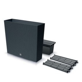 Rato Case T Antracit Rattan Hatású Virágláda 77 cm Öntözőrendszerrel