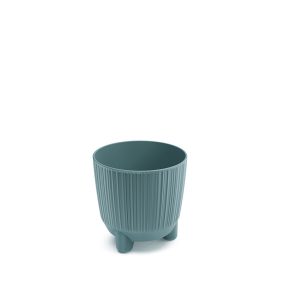 Ryfo N Skandináv Kék Bordázott Virágtartó 10,7 cm