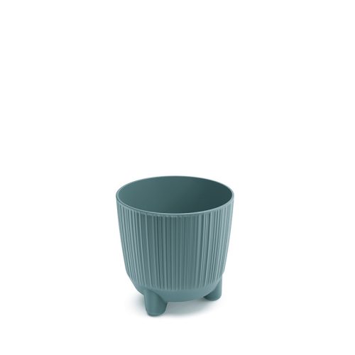 Ryfo N Skandináv Kék Bordázott Virágtartó 10,7 cm