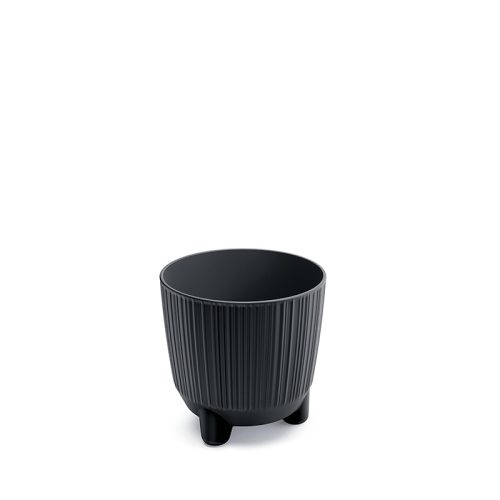 Ryfo N Bordázott Virágtartó Antracit 10,7 cm
