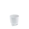 Ryfo N Modern Virágcserép Fehér 10,7 cm Barázdált