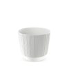 Ryfo Bordázott Kerámia Virágtartó Fehér 12.6 cm