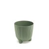 Ryfo N Dizájn Virágtartó Földzöld 12,6 cm Bordázott