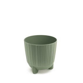 Ryfo N Dizájn Virágtartó Földzöld 12,6 cm Bordázott