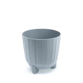 Ryfo N Dizájn Virágtartó Világosszürke 14,5 cm Bordázott
