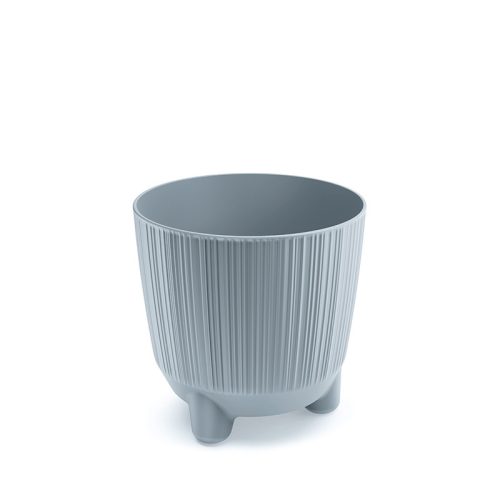 Ryfo N Dizájn Virágtartó Világosszürke 14,5 cm Bordázott