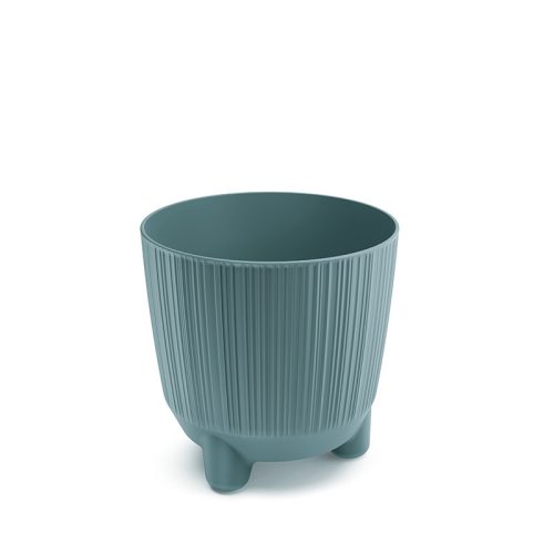 Ryfo N Skandináv Kék Bordázott Virágtartó 14,5 cm