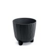 Ryfo N Antracit Bordázott Virágtartó 14,5 cm