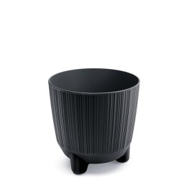 Ryfo N Antracit Bordázott Virágtartó 14,5 cm