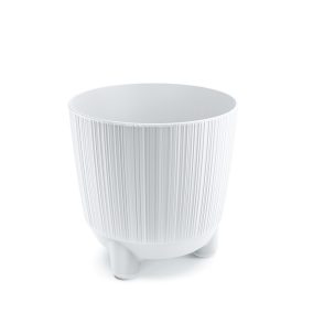 Ryfo N Barázdált Dizájn Virágtartó Fehér 17cm