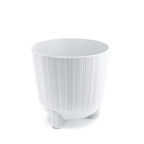Ryfo N Barázdált Dizájn Virágtartó Fehér 17cm