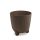 Ryfo N ECO Wood Környezetbarát Kávébarna Bordázott Virágtartó