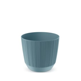 Ryfo Skandináv Bordázott Kaspó Kék 19,5 cm