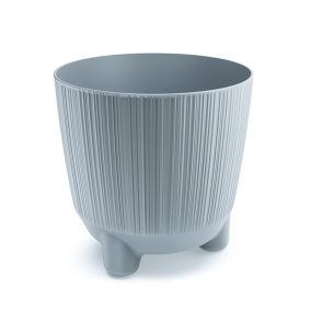 Ryfo N Bordázott Virágtartó Világosszürke 19,5 cm