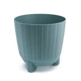 Ryfo N Skandináv Stílusú Kék Bordázott Virágtartó 19,5 cm