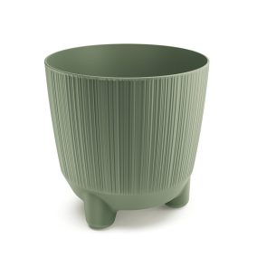 Ryfo N Bordázott Kaspó - Földzöld - 19,5 cm