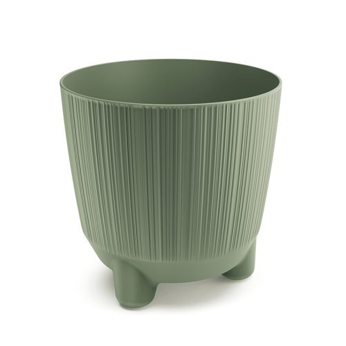 Ryfo N Bordázott Kaspó - Földzöld - 19,5 cm