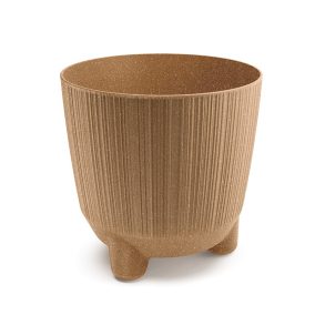 Ryfo N ECO Wood Környezetbarát Bordázott Virágtartó Natúr