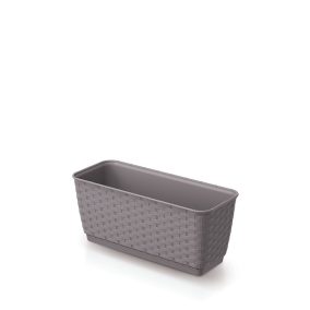 Ratolla Case P Rattan Hatású Virágláda Mokka 29 cm