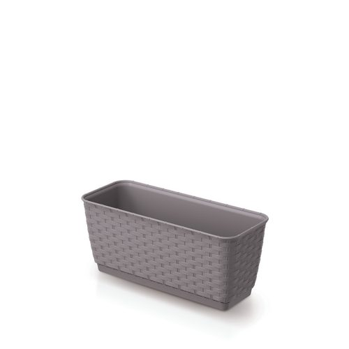 Ratolla Case P Rattan Hatású Virágláda Mokka 29 cm