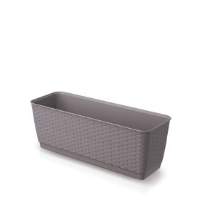 Ratolla Case P Rattan Hatású Virágláda Mokka 49 cm