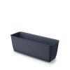 Ratolla Case P Rattan Hatású Műanyag Virágláda Antracit 49 cm