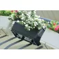 Ratolla Case Erkélyes Virágtartó Antracit 49 cm Rattanhatású