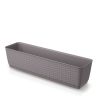 Ratolla Case P Rattan Hatású Virágláda Mokka 59 cm