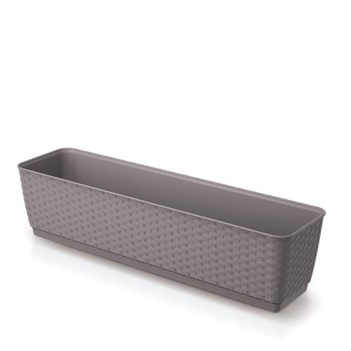 Ratolla Case P Rattan Hatású Virágláda Mokka 59 cm
