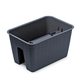 Ratolla Rattan Hatású Erkélyláda Antracit 40 cm