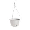Ratolla Round Függő Virágtartó Fehér 24 cm Rattan Hatású