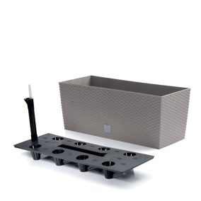 Rato Case Műanyag Balkonláda Mokka 51 cm Fonott Mintázattal