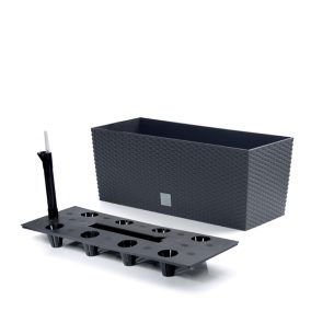 Rato Case 600 Antracit Műanyag Balkonláda Öntözőrendszerrel