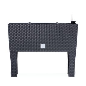 Rato Case High Magaságyás Műrattan Antracit 60 cm Öntözőrendszerrel