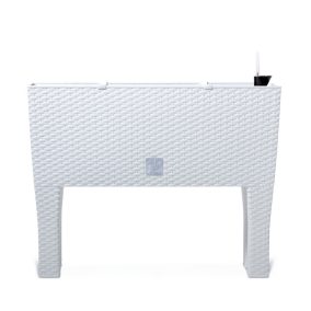 Rato Case High Emelt Műrattan Virágláda Fehér 80 cm