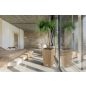 Rato Square ECO Rattan Hatású Kaspó Fehér 20x20x37,6 cm