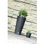 Rato Tubus Rattan Hatású Kültéri Virágcserép Mokka 20 cm