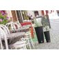 Rato Tubus Rattan Hatású Kaspó Mokka 40 cm