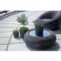 Rato Round Műanyag Kaspó Rattan Hatású Umbra 40 cm