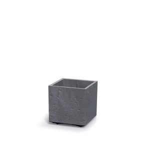   Sierra Square Beton Hatású Kocka Virágtartó - Marengo - 29 cm