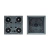 Sierra Square Beton Hatású Kocka Virágtartó - Antracit - 38,5 cm