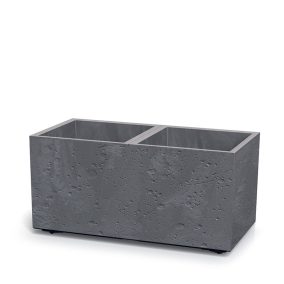 Sierra Case Beton Effect Osztott Virágláda Antracit 770