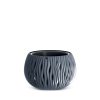 Sandy Bowl Hullám Mintás Virágtartó Antracit 24 cm