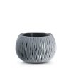 Sandy Bowl Hullám Mintás Virágtartó Kőszürke 29 cm