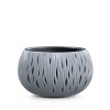 Sandy Bowl Hullám Mintás Kaspó Kőszürke 37 cm