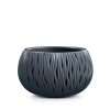 Sandy Bowl Hullám Mintás Virágtartó Antracit 37 cm